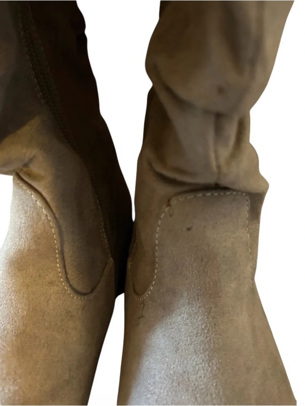 Girl’s Crown Vintage Sonja Taupe Suede Slouch Boots Sz 3
